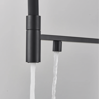 Nola Three-Way Kitchen Faucet with Filter Tap Reverse Osmosis Compatible and Pull-Down Spout