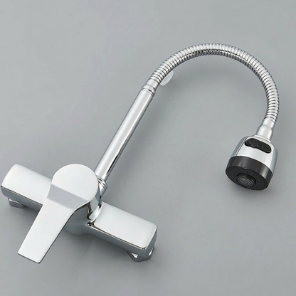 Reno Dual Hole Wall Mount Kitchen Sink Faucet