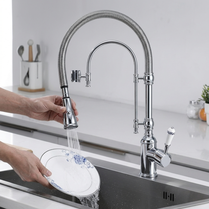 Noro 360° Pull-Down Faucet with Multi-Function Spring Spout Mixer