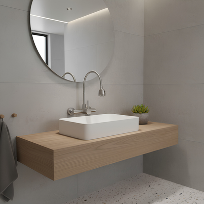 Reno Dual Hole Wall Mount Kitchen Sink Faucet