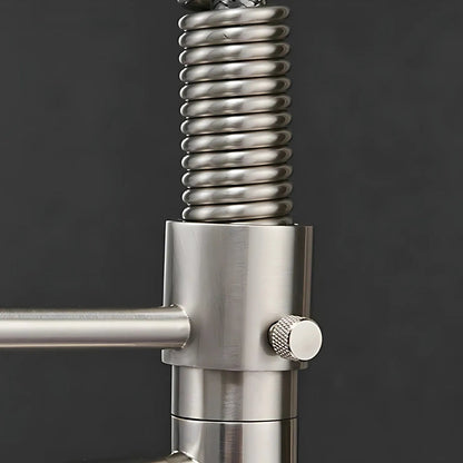 Nilo Three-Way Kitchen Faucet with Filter Tap Reverse Osmosis Compatible and Pull-Down Spout