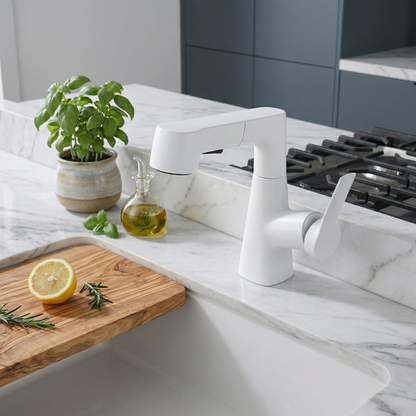 Astra Pull-Out Lift Faucet 360° Rotatable Stainless Steel Sink Mixer