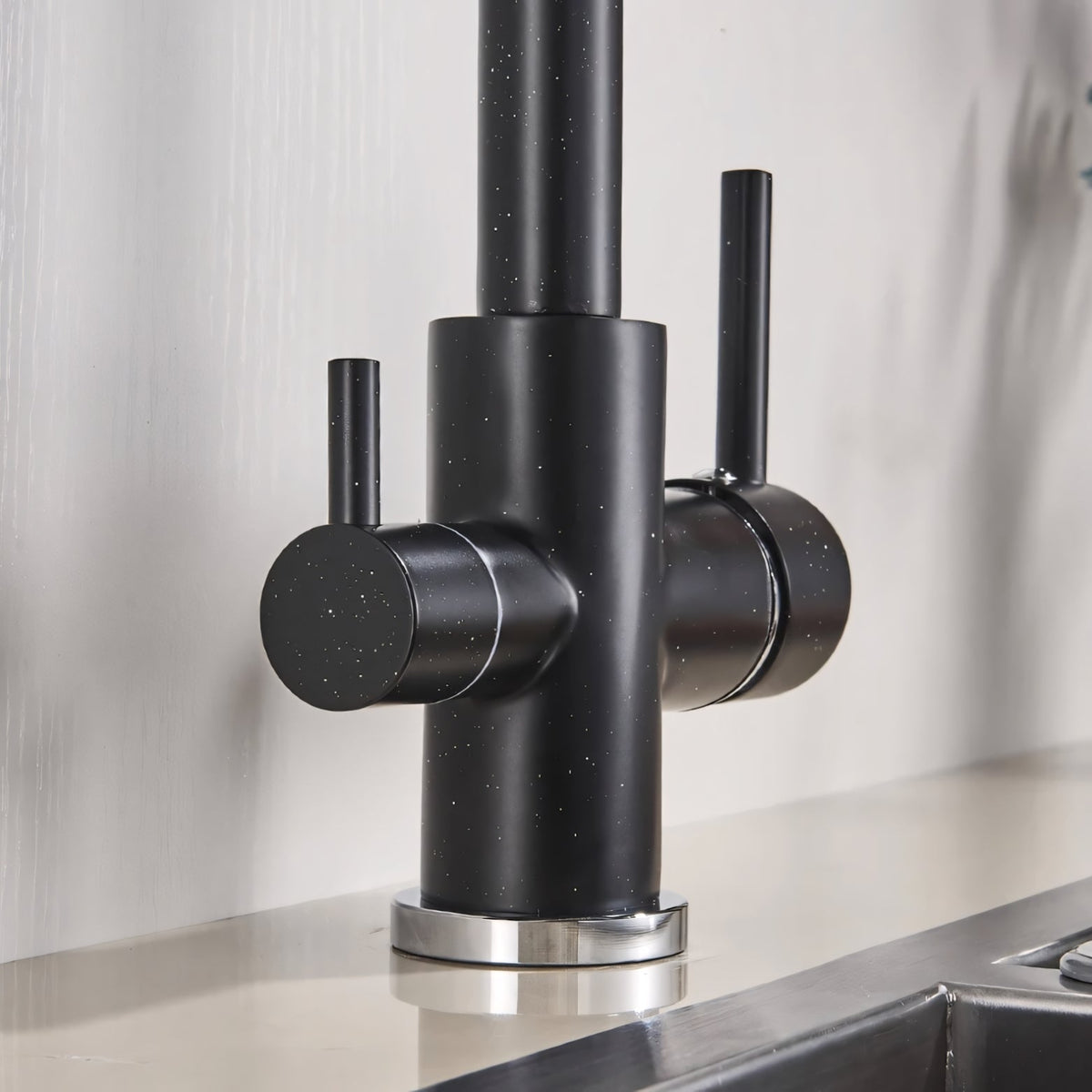 Selma Three-Way Kitchen Faucet with Filter Tap Reverse Osmosis Filters Compatible