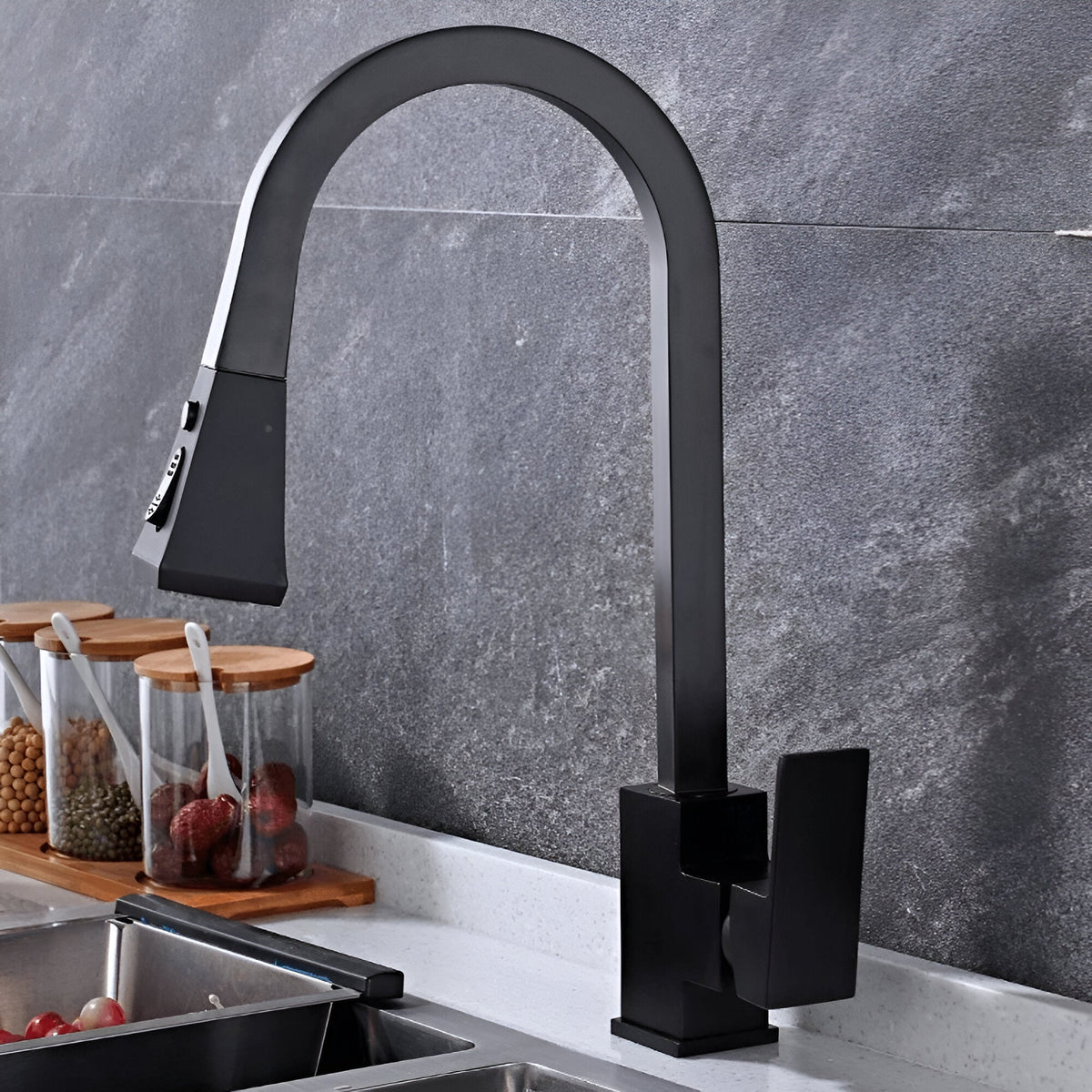 Luma Pull-Out Kitchen Faucet with Dual-Function Sprayer