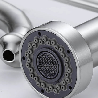 Nilo Three-Way Kitchen Faucet with Filter Tap Reverse Osmosis Compatible and Pull-Down Spout