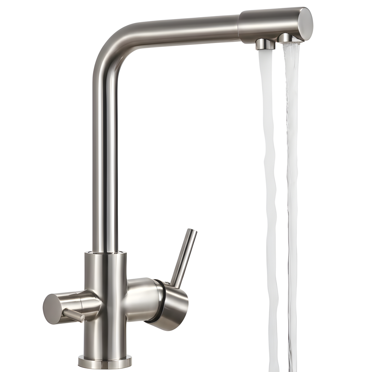 Selma Three-Way Kitchen Faucet with Filter Tap Reverse Osmosis Filters Compatible
