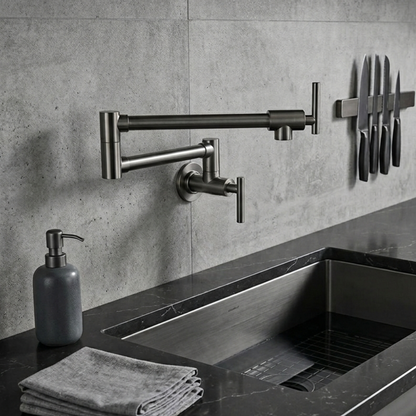 Arlo Wall-Mounted Folding Pot Filler Kitchen Faucet