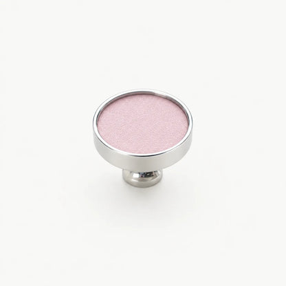 Colorful Leather Cabinet Pulls and Knobs, Stainless Steel
