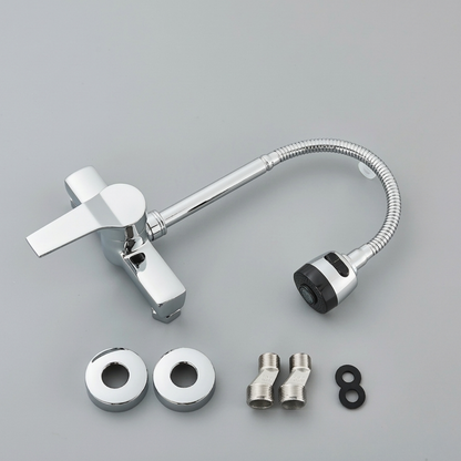 Reno Dual Hole Wall Mount Kitchen Sink Faucet