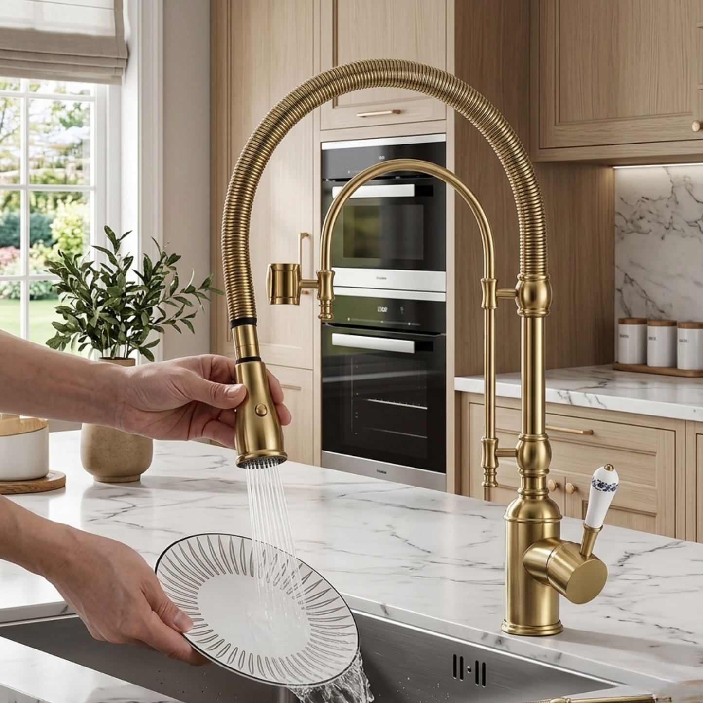 Noro 360° Pull-Down Faucet with Multi-Function Spring Spout Mixer