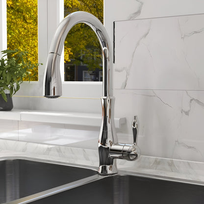 Aurea Luxury Polished Gold Kitchen Faucet