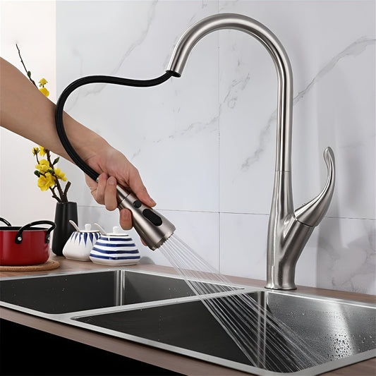 Hartwell Victorian Style Pull-Out Kitchen Faucet