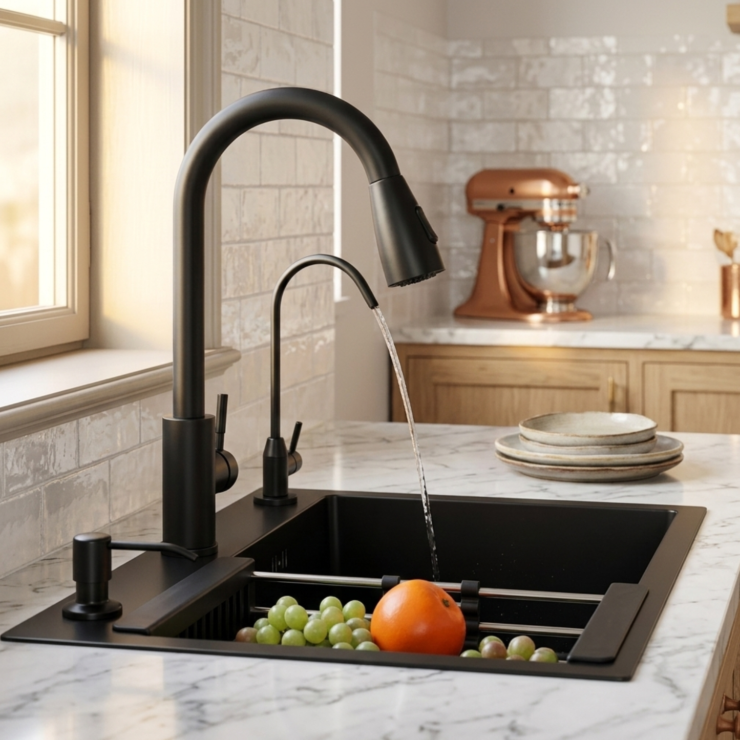 Onyx 22" Kitchen Sink System with Pull-Out Faucet