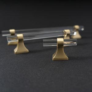 Transparent Acrylic Bar Pulls and Cabinet Knobs