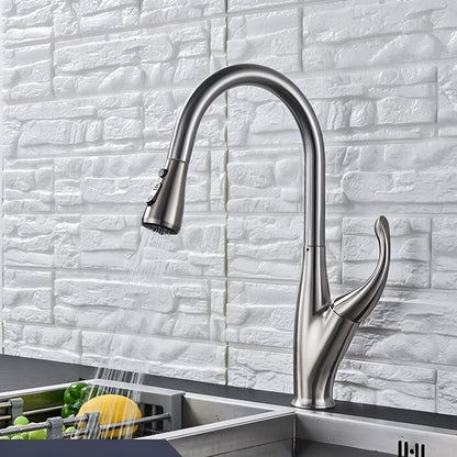 Hartwell Victorian Style Pull-Out Kitchen Faucet
