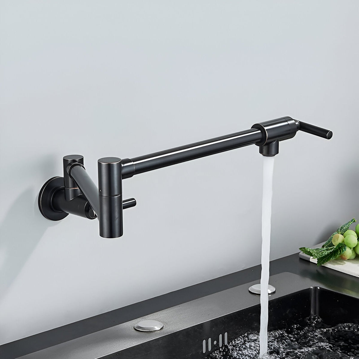 Arlo Wall-Mounted Folding Pot Filler Kitchen Faucet