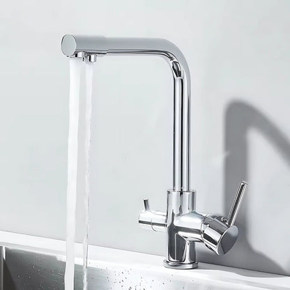 Selma Three-Way Kitchen Faucet with Filter Tap Reverse Osmosis Filters Compatible