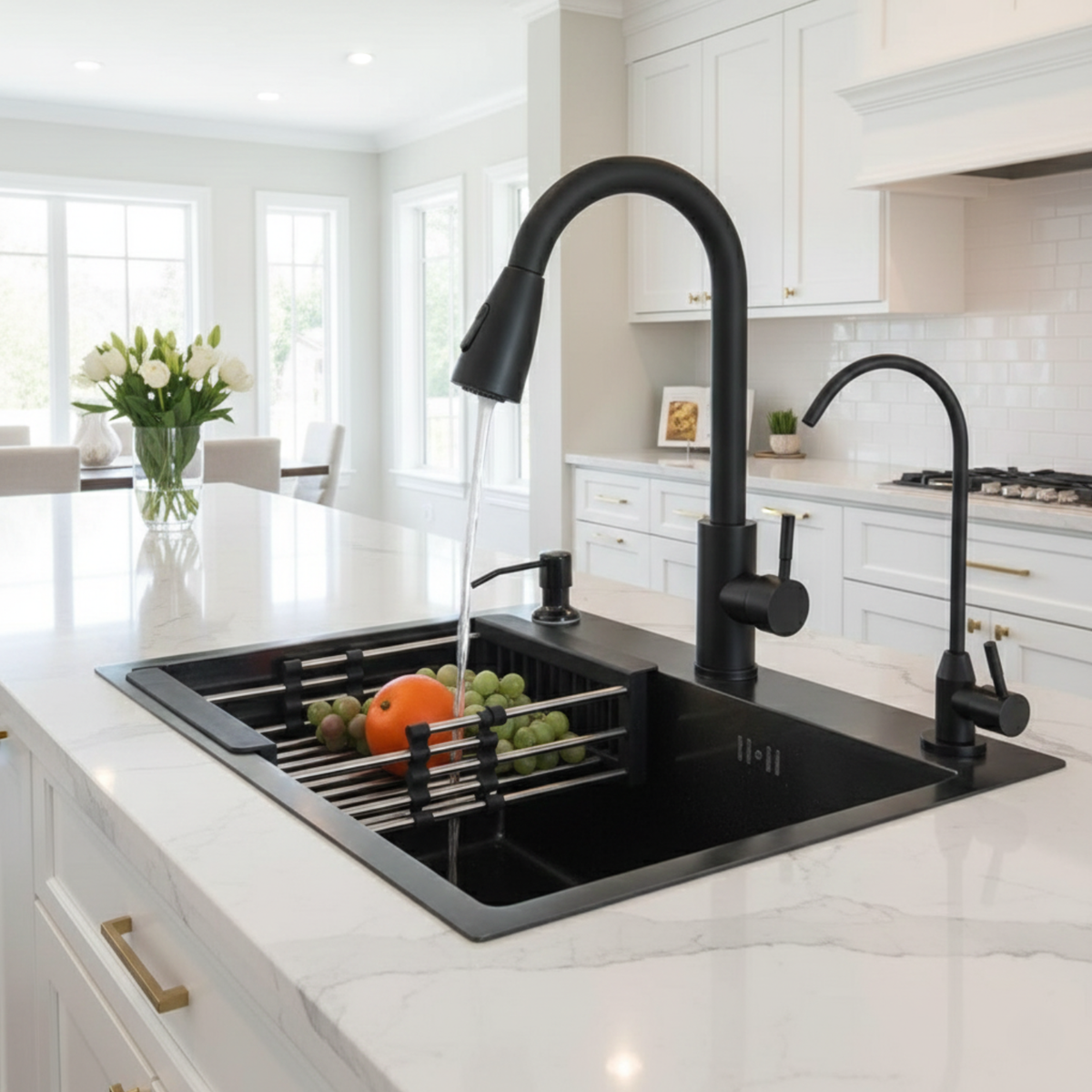 Onyx 22" Kitchen Sink System with Pull-Out Faucet