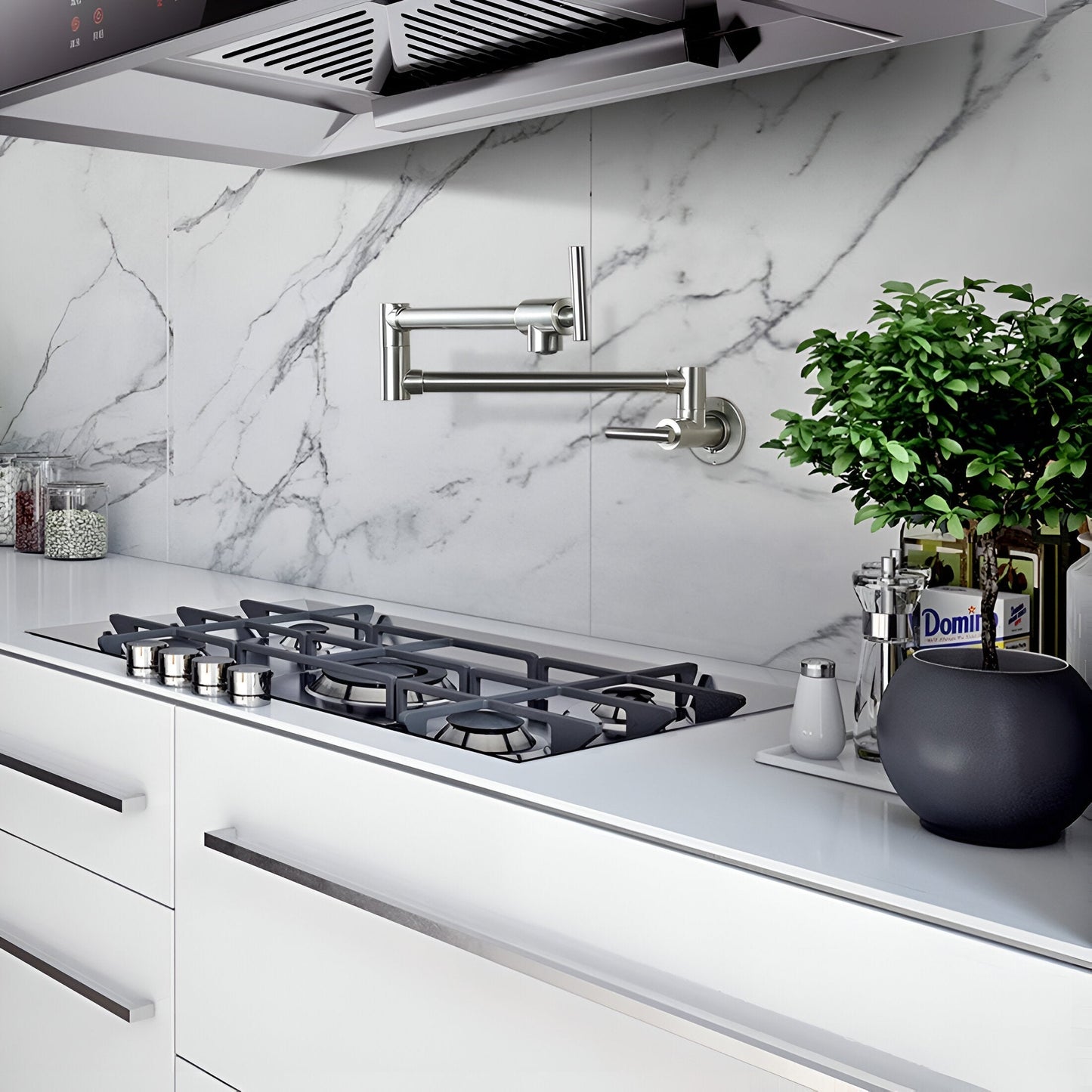 Arlo Wall-Mounted Folding Pot Filler Kitchen Faucet