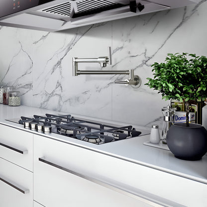 Arlo Wall-Mounted Folding Pot Filler Kitchen Faucet