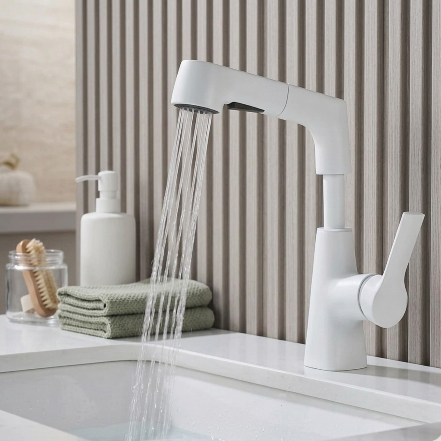 Astra Pull-Out Lift Faucet 360° Rotatable Stainless Steel Sink Mixer