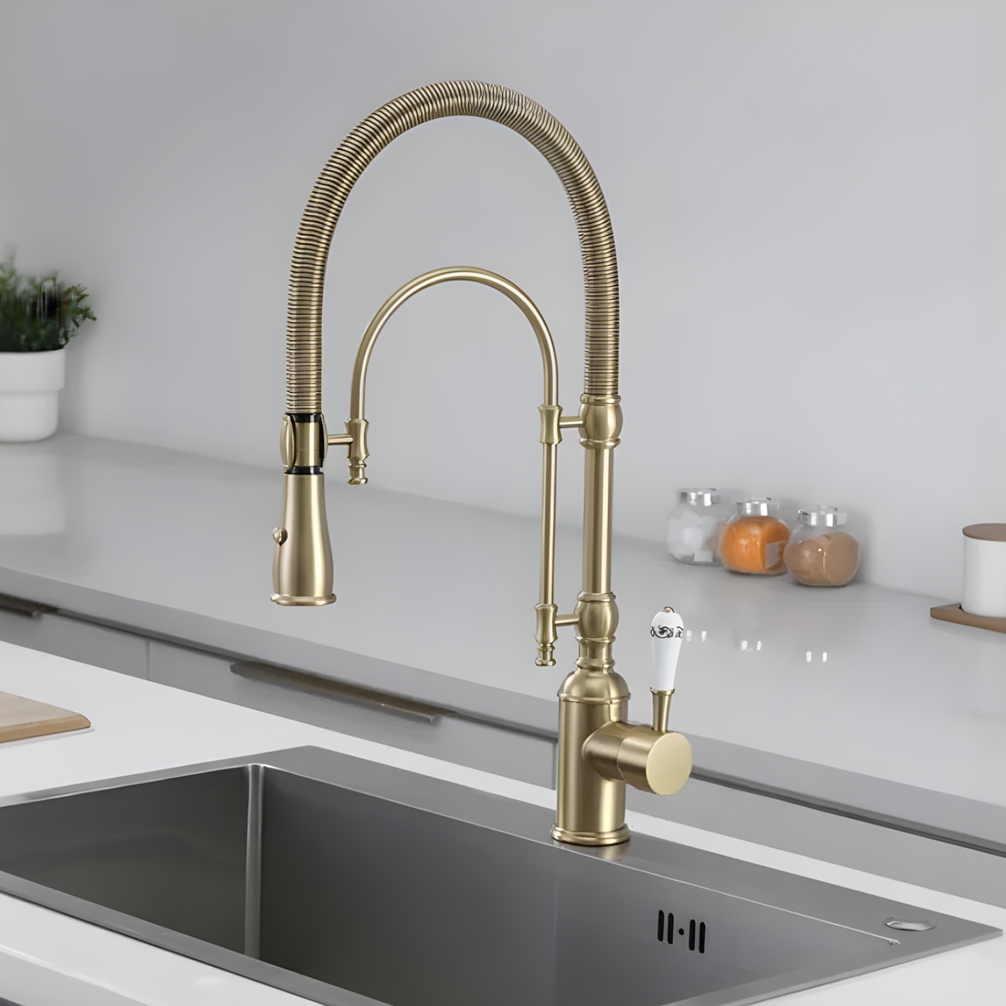Noro 360° Pull-Down Faucet with Multi-Function Spring Spout Mixer