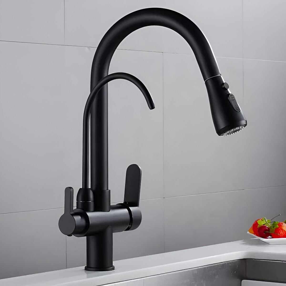 Vera 3-Way Filter Kitchen Faucet with Pull-Down Sprayer