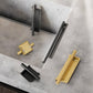 Art Deco Recessed Cabinet Pulls with Round Bar Handle