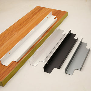 Aluminum Finger Edge Pulls for Cabinets and Wardrobes