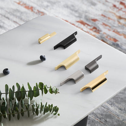 Low-Profile Finger Pulls for Wardrobes and Drawers