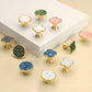 Colored Inset Cabinet Knobs for Wardrobes and Drawers