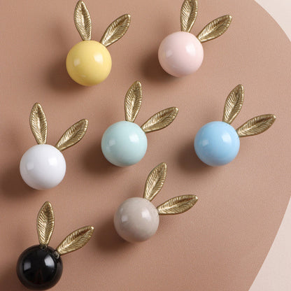 Bunny Cabinet Knobs for Children's Dressers and Drawers