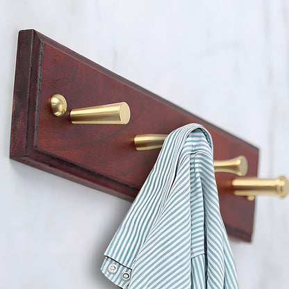 Modern Solid Brass Wall Pegs for Coats & Bags