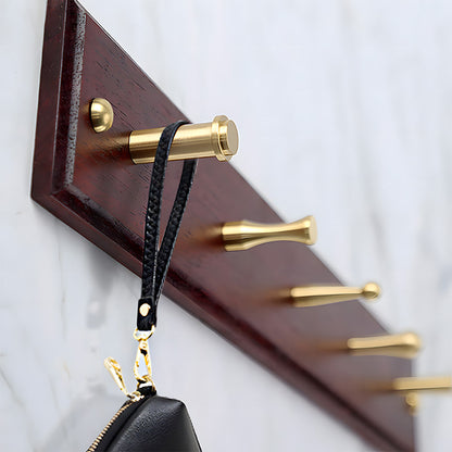 Modern Solid Brass Wall Pegs for Coats & Bags