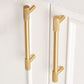 Brushed Gold Knurled Pulls for Cabinets and Drawers