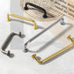 Threaded Ribbed Cabinet Handles and Pulls for Wardrobes