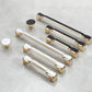 Two-Tone Gold Cabinet Pulls and Knobs