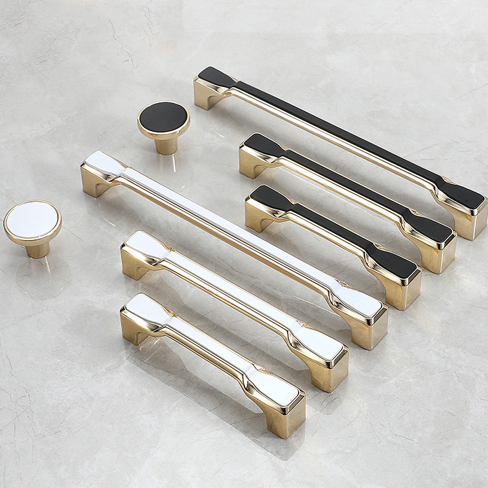 Two-Tone Gold Cabinet Pulls and Knobs