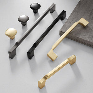 Square Zinc Alloy Cabinet Pulls, Handles, and Knobs