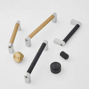 Two-Tone Knurled Cabinet Pulls and Knobs