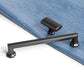 Grooved Black Gray Cabinet Handles and Knobs