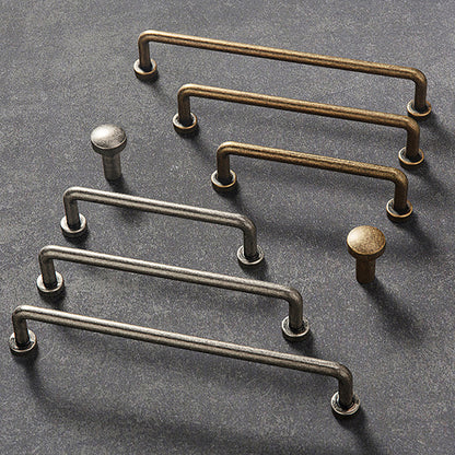 Vintage Slim Curved Cabinet Pulls and Knobs for Dressers