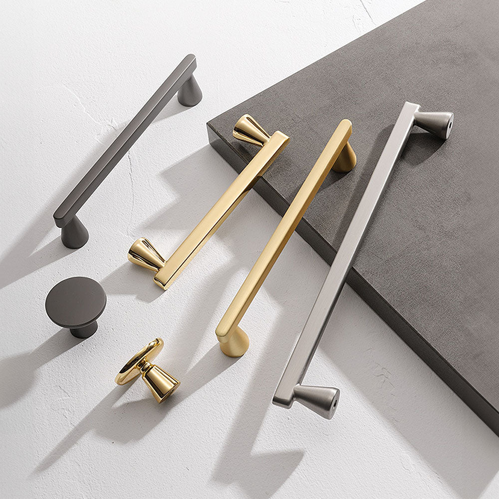 Slim Round Bar Cabinet Pulls and Knobs for Vanities