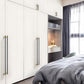 Two-Tone Ribbed Aluminum Alloy Cabinet and Drawer Pulls