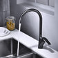 Mixer Tap Brushed Swivel  Deck Mounted Kitchen Sink Faucet
