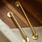 Gold Brass Round Bar Cabinet Handles and Drawer Pulls