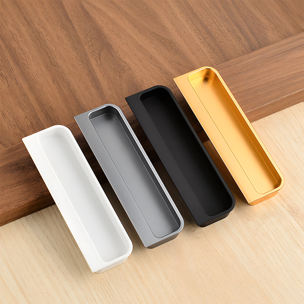 Rectangular Recessed Pulls for Sliding Closet Doors