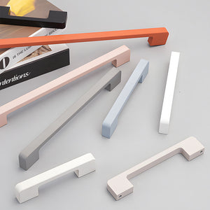 Multi-Color Slim Rectangular Bar Cabinet Handles