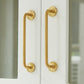 Gold Brass Round Bar Cabinet Handles and Drawer Pulls