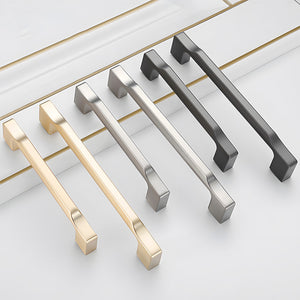 Slim Square Bar Cabinet Pulls and Matching Knobs